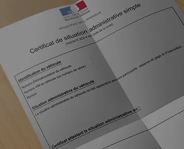 Le certificat de non-gage